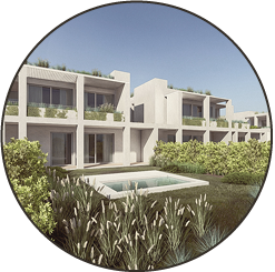 Luxury apartments at Pestana Ferragudo Village residential development in the Algarve.